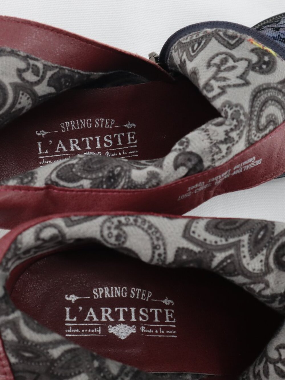L’Artiste Dessa Hand Painted Leather Leopard Floral Booties EU 39 US 8.5 - Picture 11 of 12